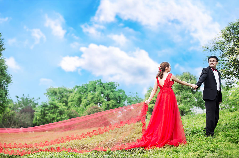 夏日小清新唯美婚纱照
