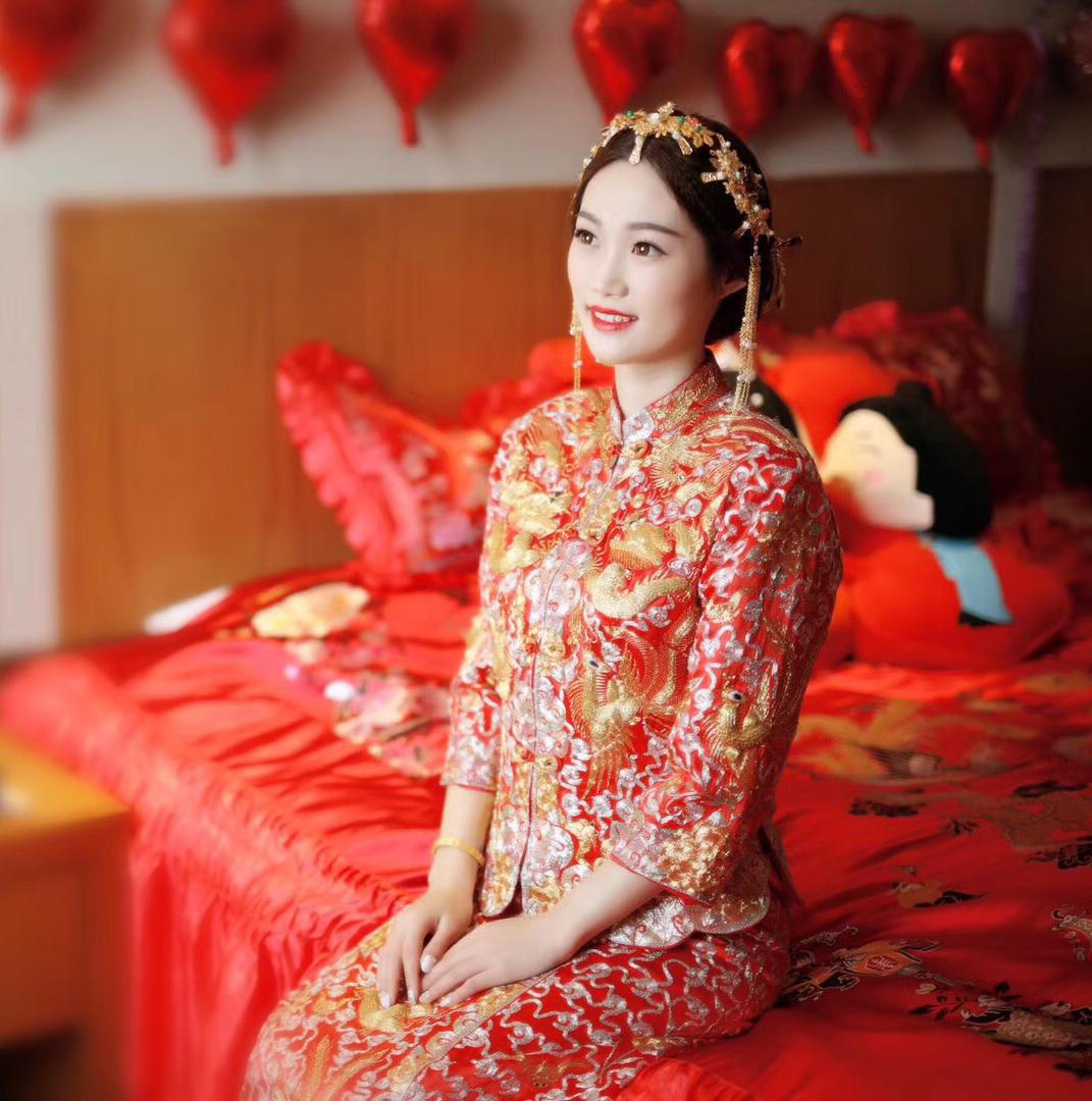 【手工龙凤褂租赁】纯手工龙凤褂马来褂