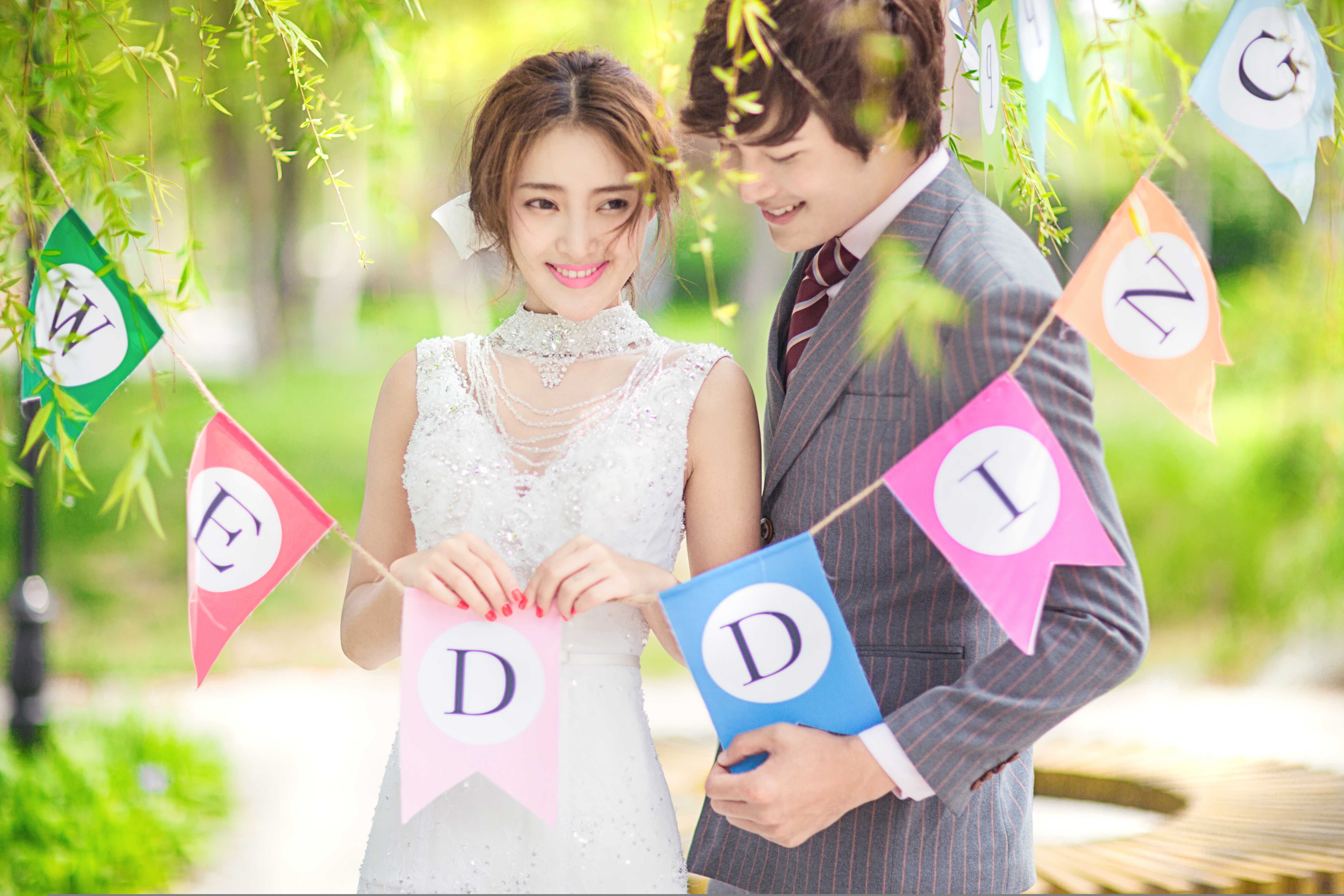 夏日小清新唯美婚纱照