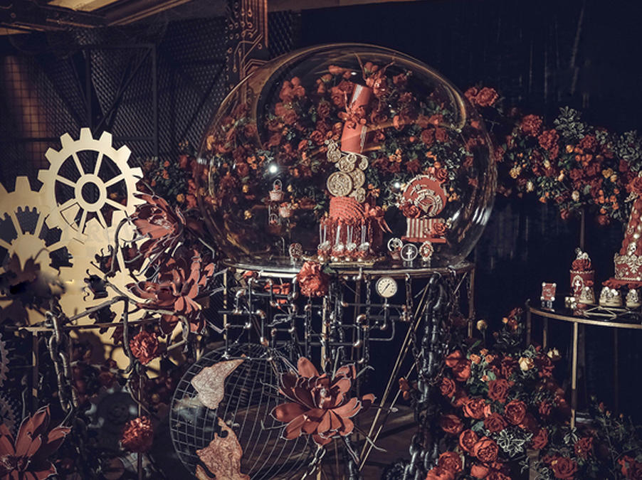 红黑金奢华婚礼 | 年轮