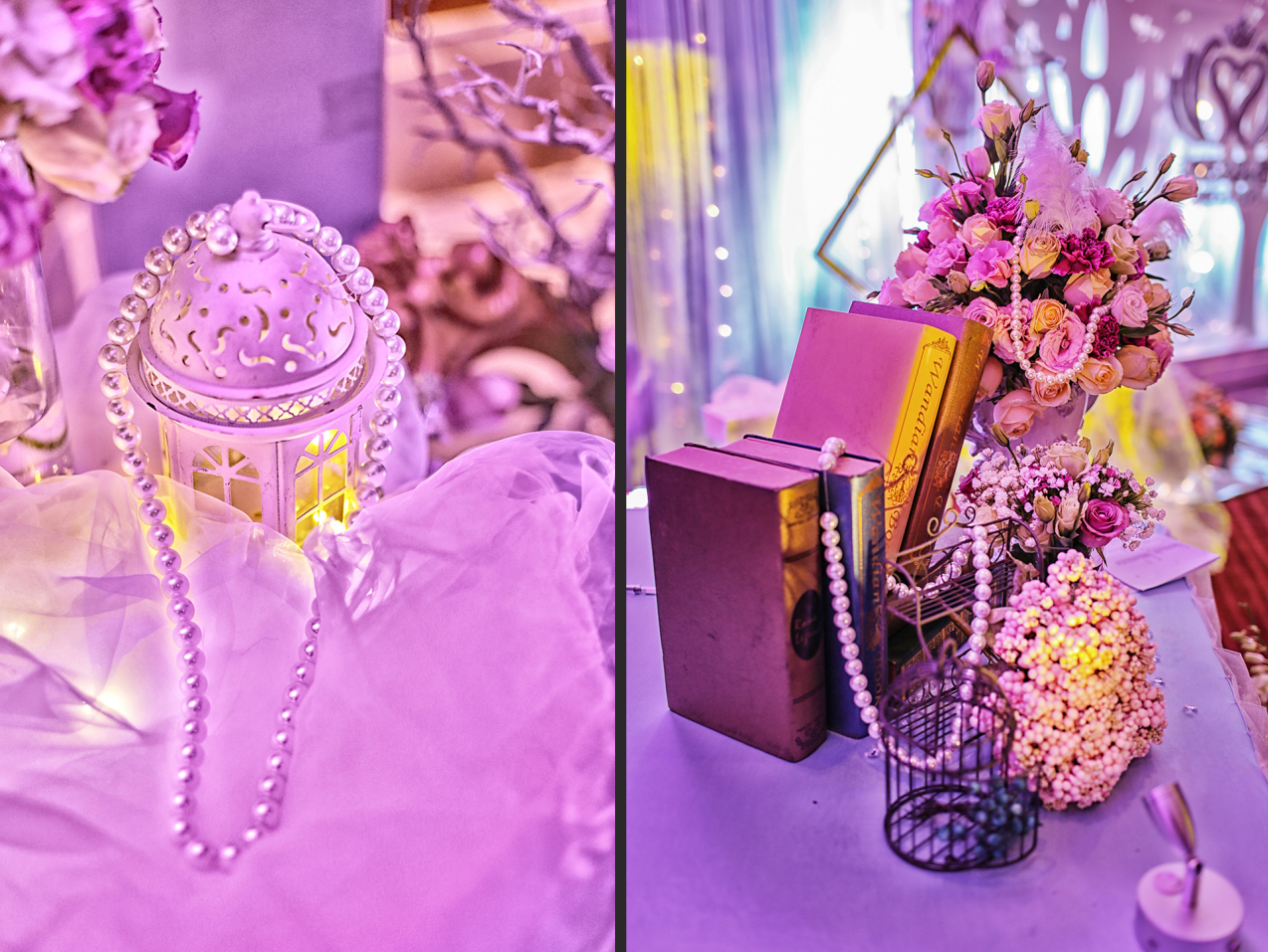 “天使之城”紫色主题婚礼设计鲜花套餐