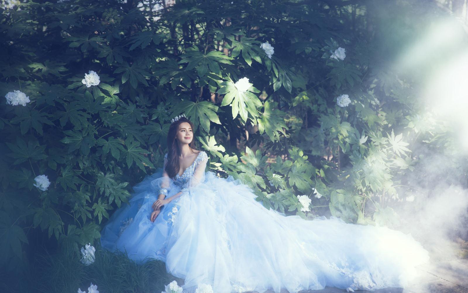 森系唯美婚纱照|稀世之光