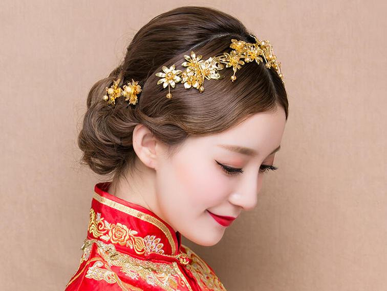 【总监档新娘单妆】早妆、免费精美头饰 送新郎妆