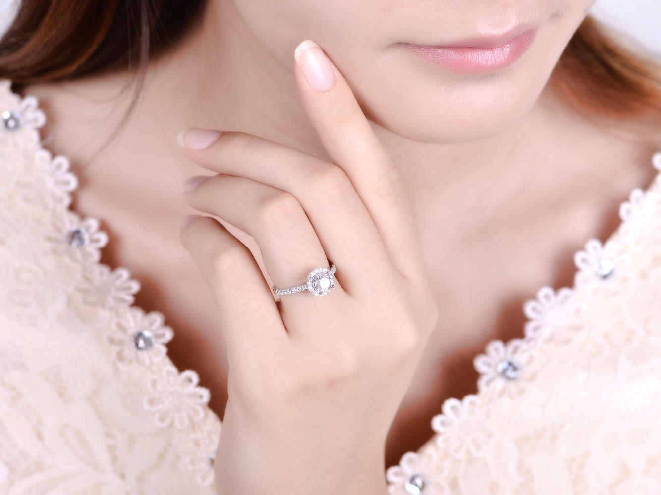 【钻戒】30分主钻 18K金钻戒 向日葵款