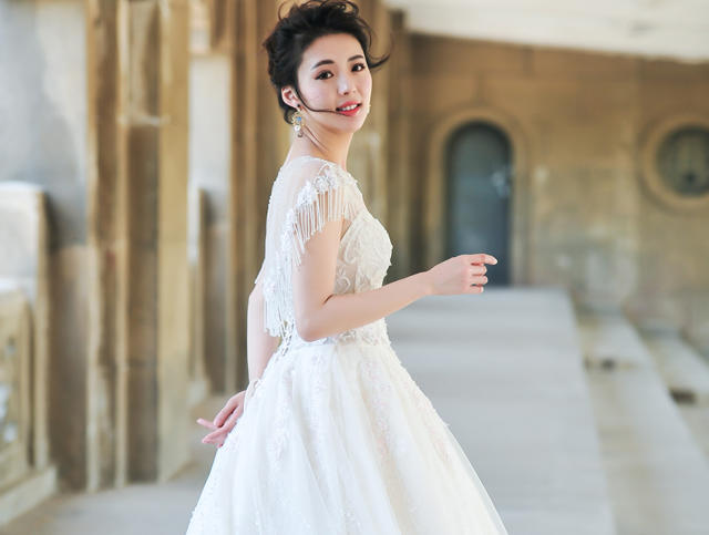 【绣阁嫁衣】粉色梦幻 飘逸 齐地 小清新必备款