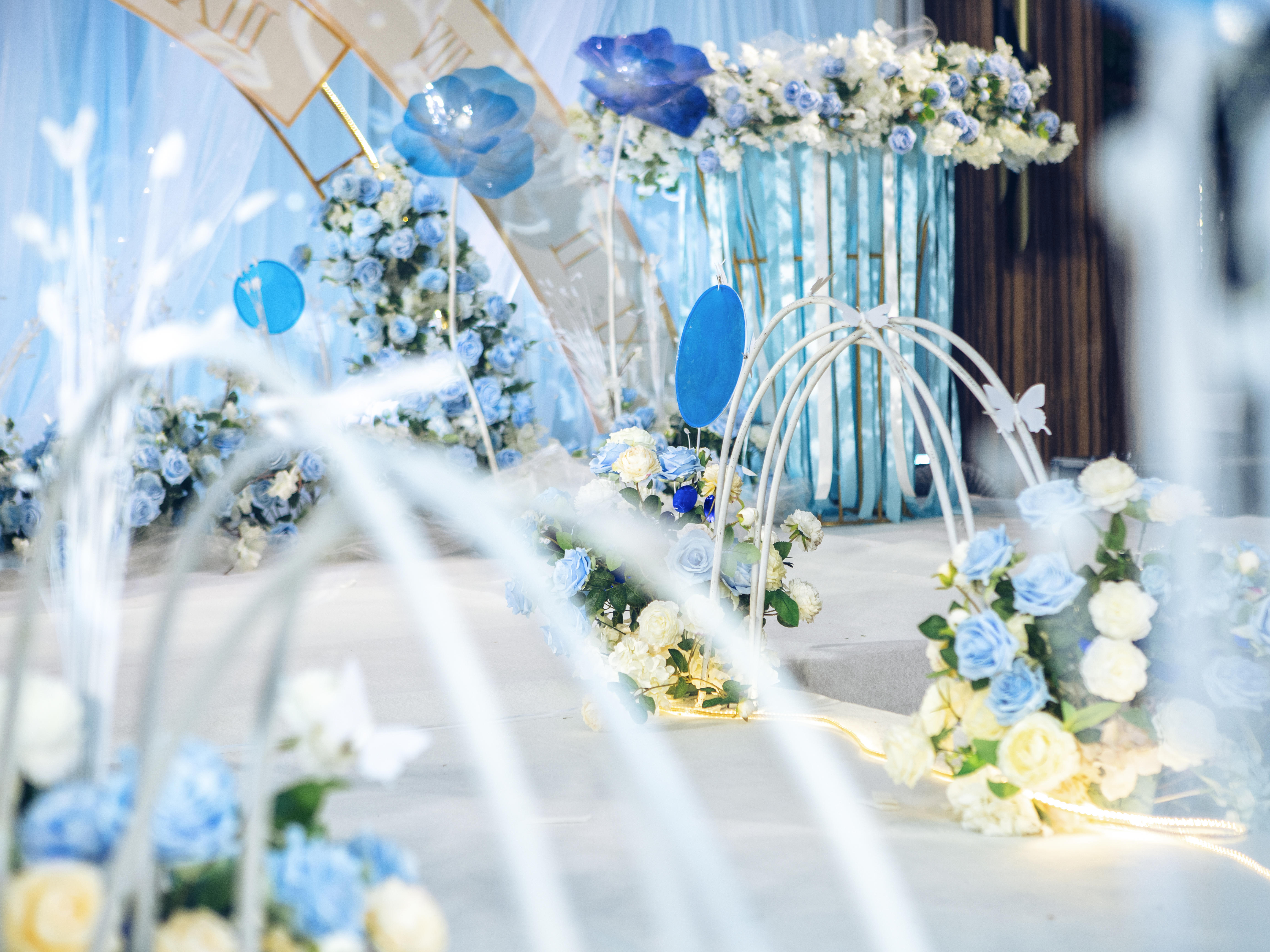 【造梦主义婚礼】卡莱顿酒店蓝色系设计