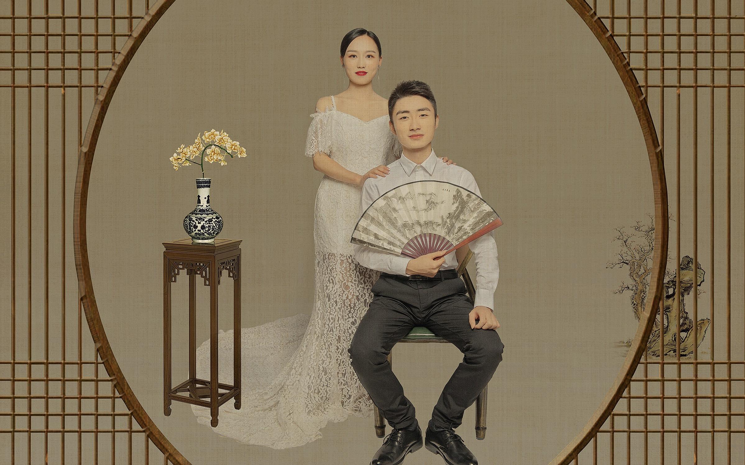 古典中式 工笔画客片 个性复古