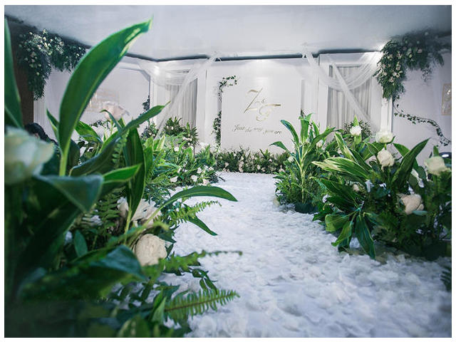 白绿系清新浪漫婚礼（包含四大）