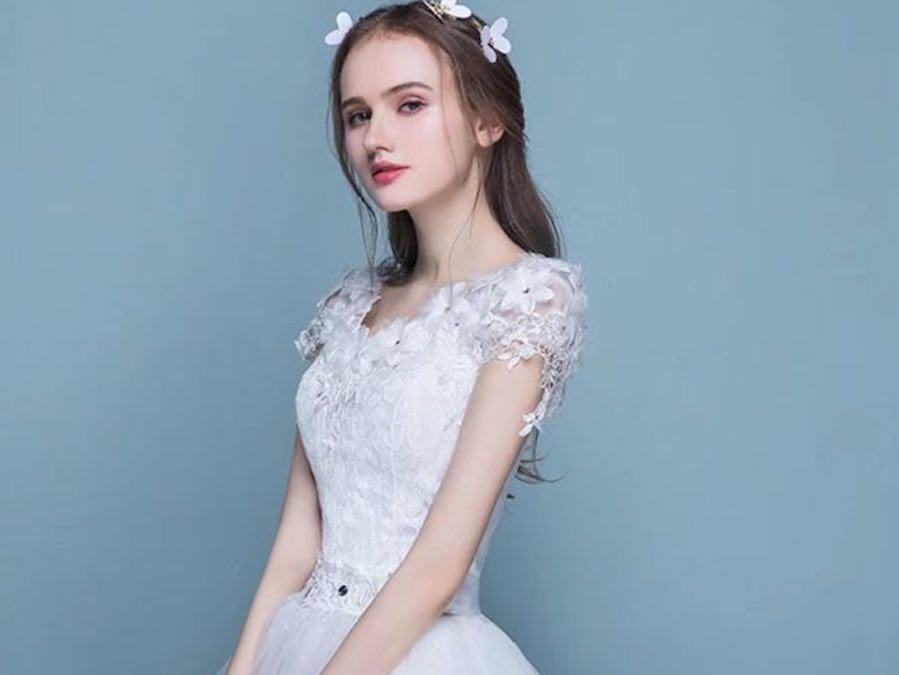 ℳ 艺术系列 皎洁 件婚纱+2件礼服