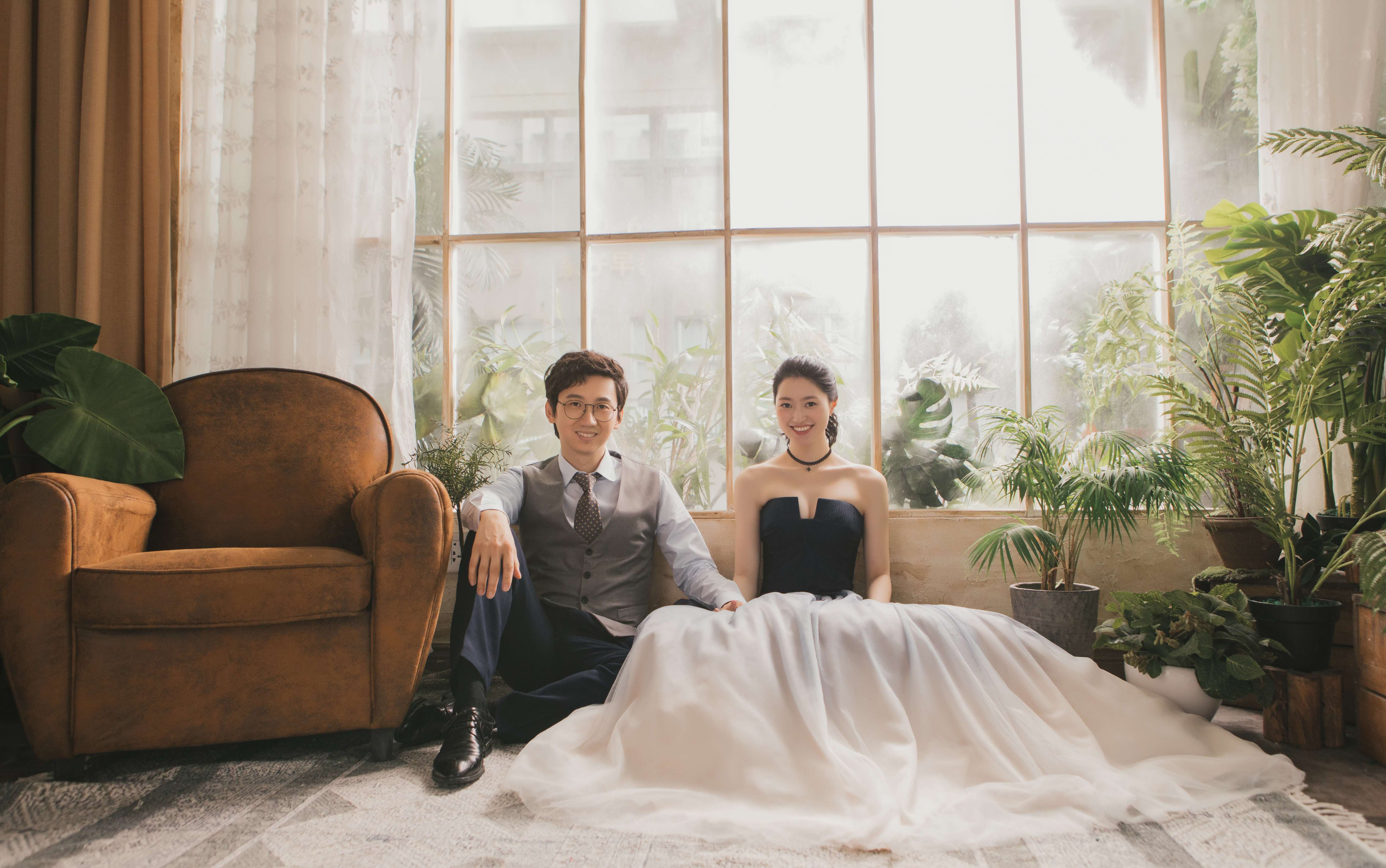 时尚春天婚纱摄影 双外景拍摄C