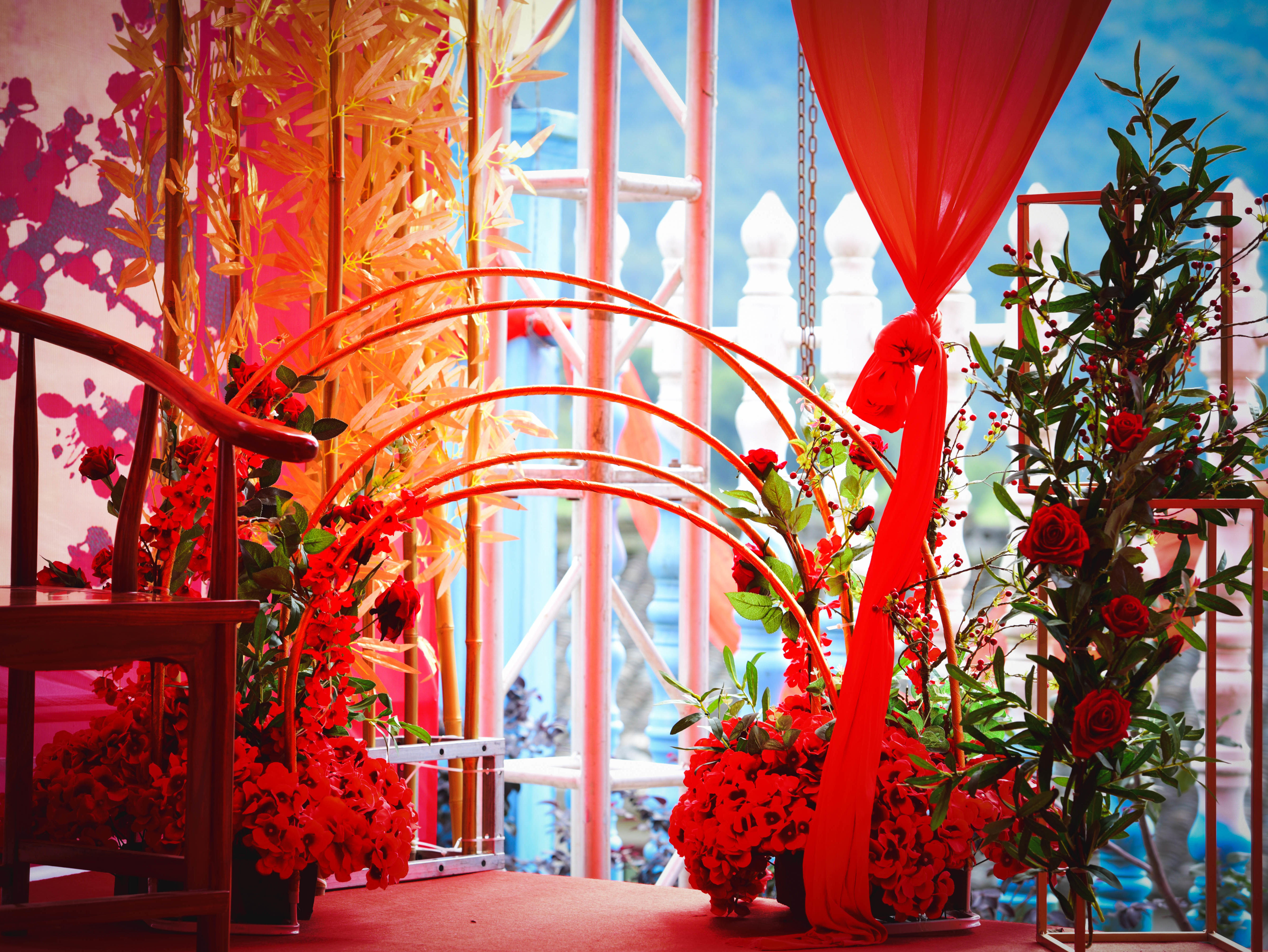 一克拉婚庆  户外中式大棚婚礼