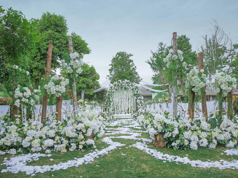 【果匠婚礼】白绿色户外小清新森系婚礼
