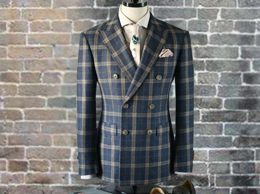 靓雪  意大利双排扣绅士西服套装