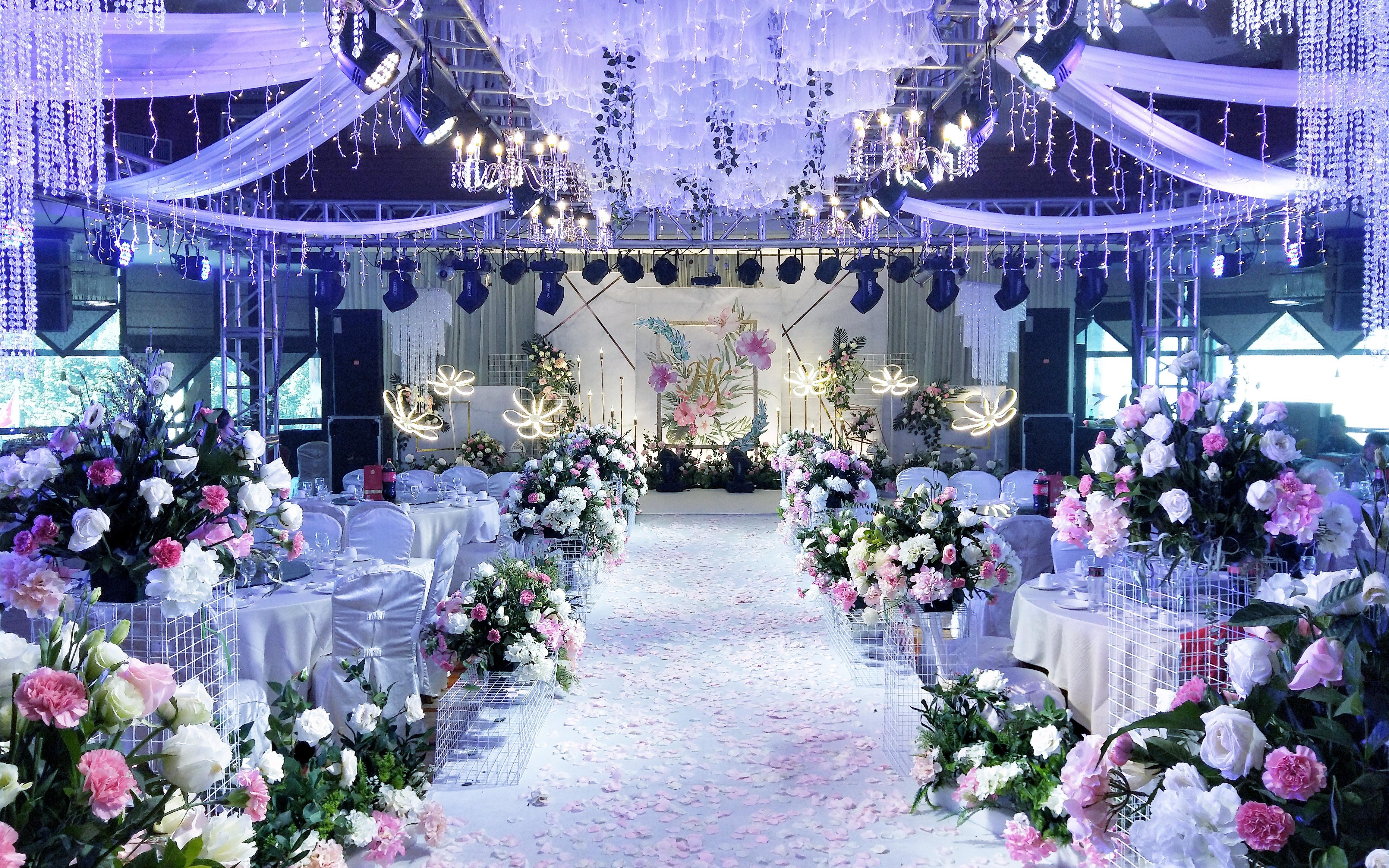 【唯希】—白绿小清新，几何大理石纹婚礼　