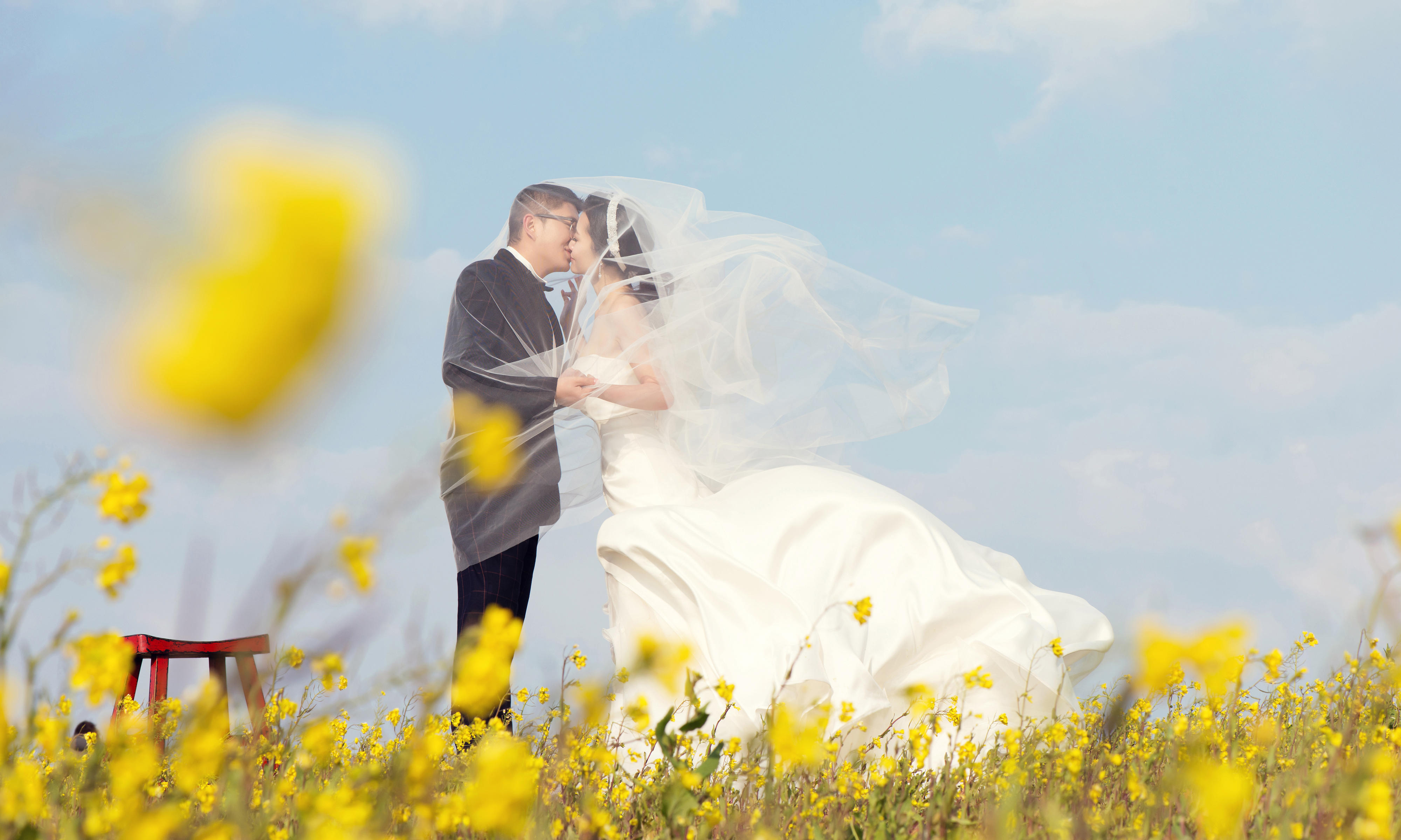 Chung与婚礼纪活动 范小姐褚先生济州岛婚纱照