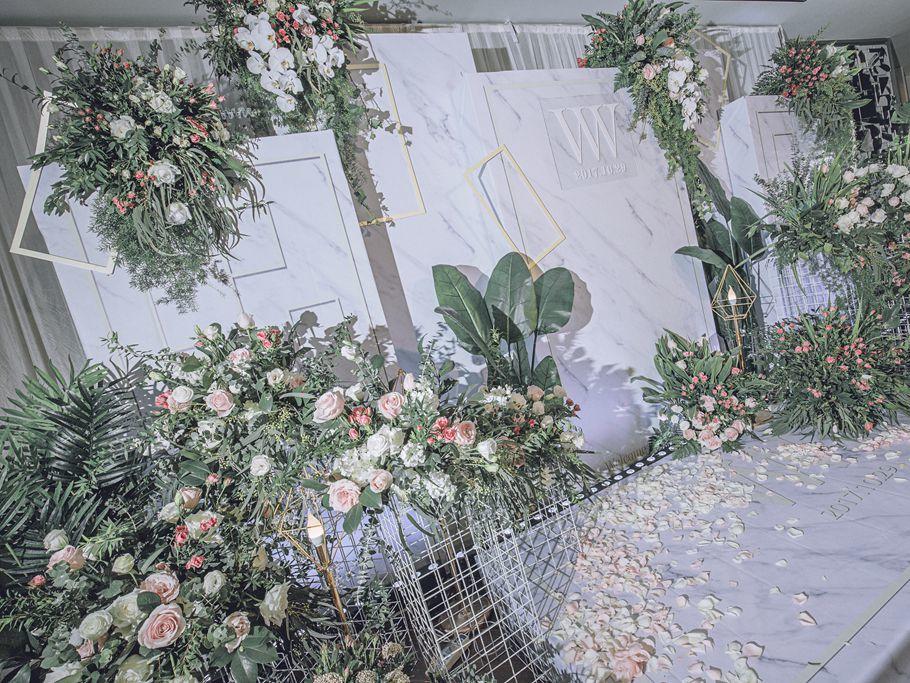 【索菲亚婚庆】简约北欧婚礼送婚服再送四大金刚