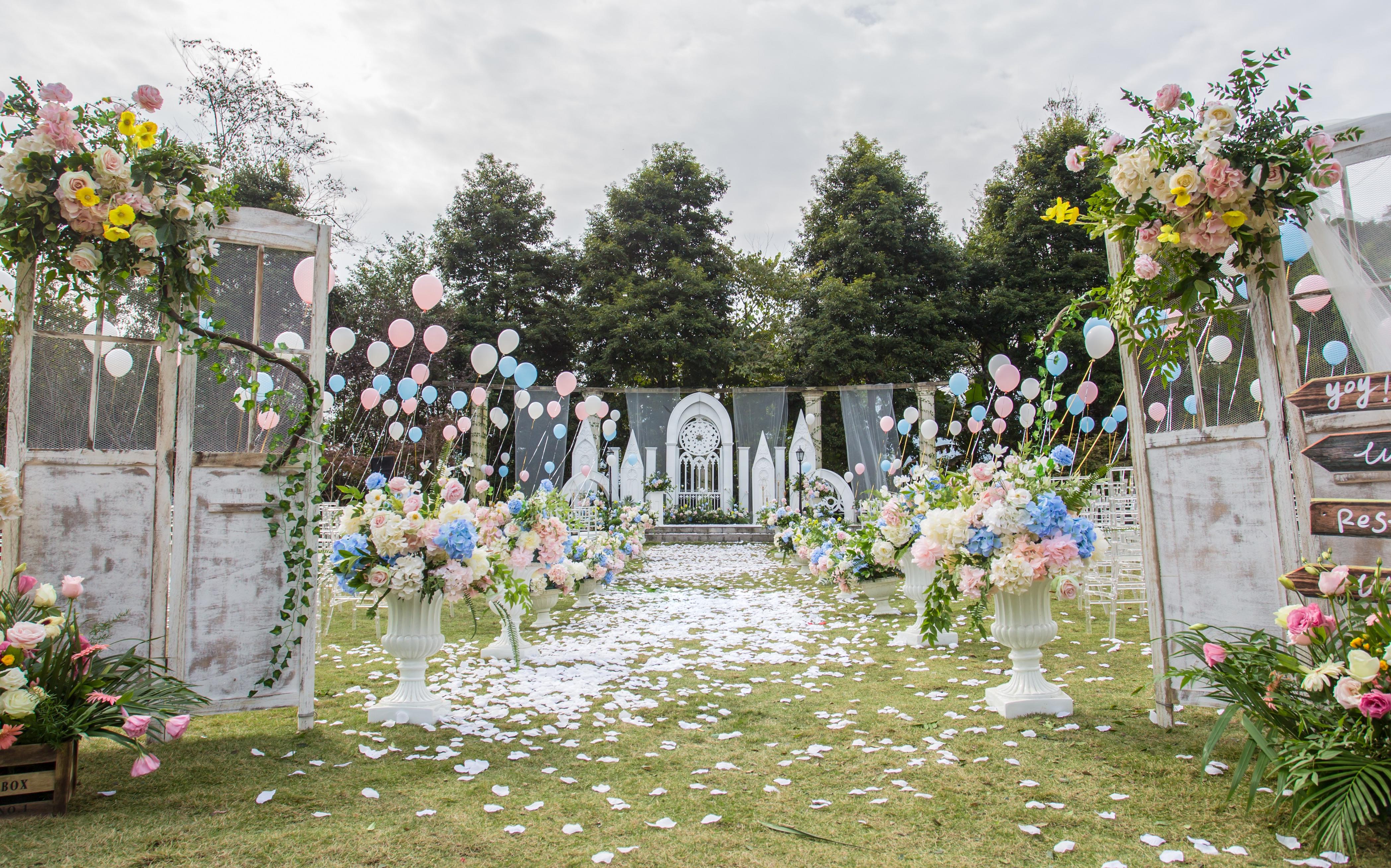 【雅安花海阁】欧式户外婚礼《静谧庄园》