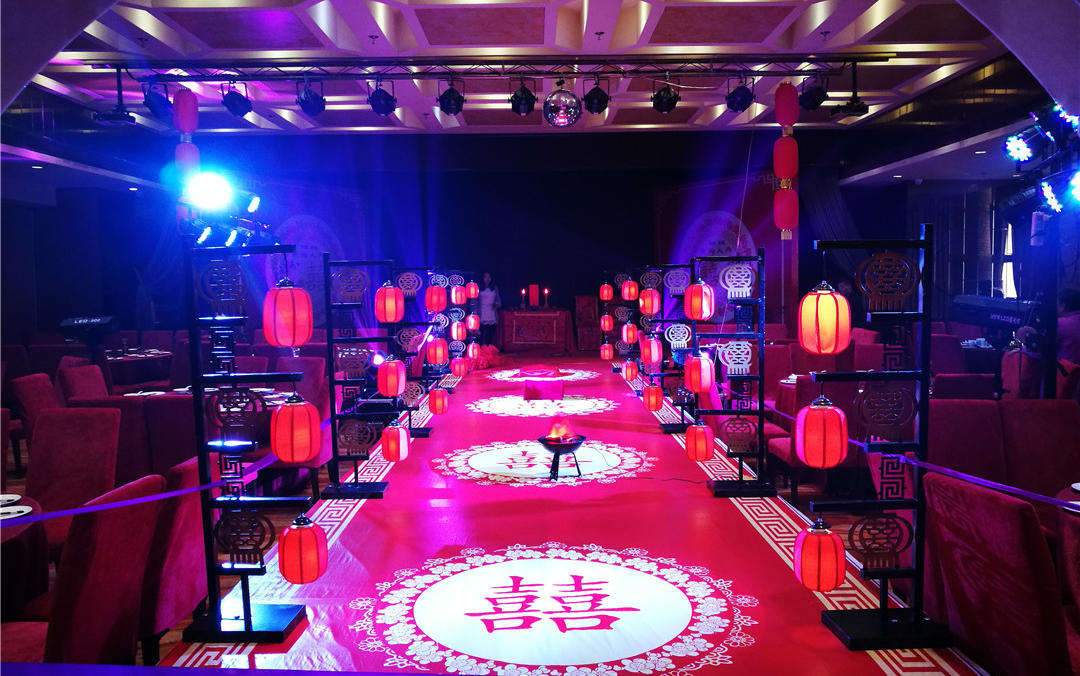 【鹏远婚庆】中式婚礼布置现场，喜庆，大气风格