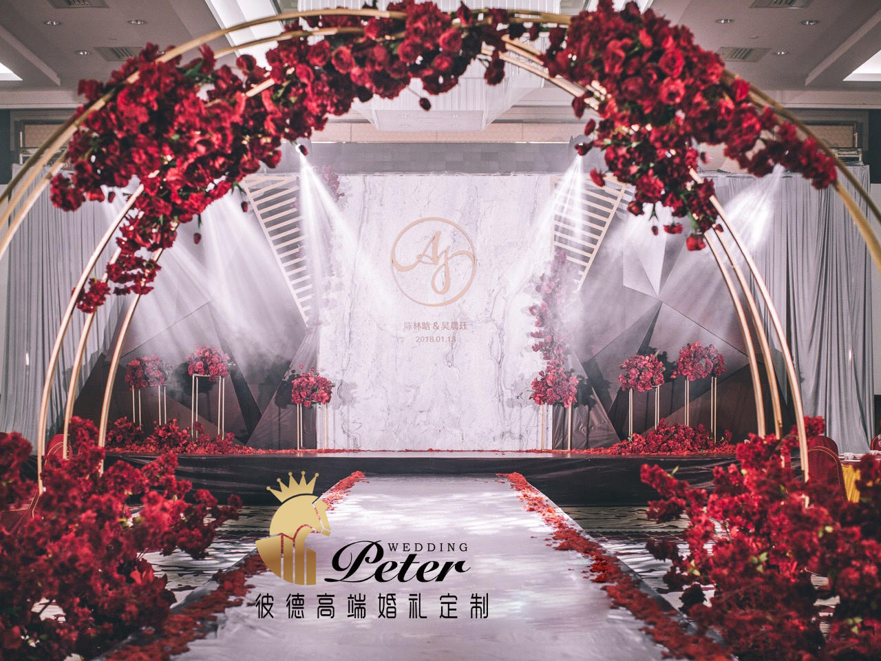 三明婚庆-红黑主题婚礼|小预算简约婚礼