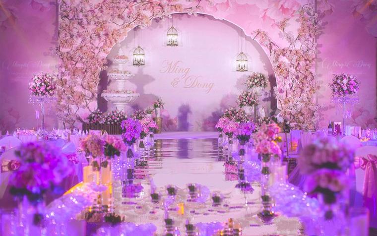 《梦幻水晶花园》~粉色系主题婚礼