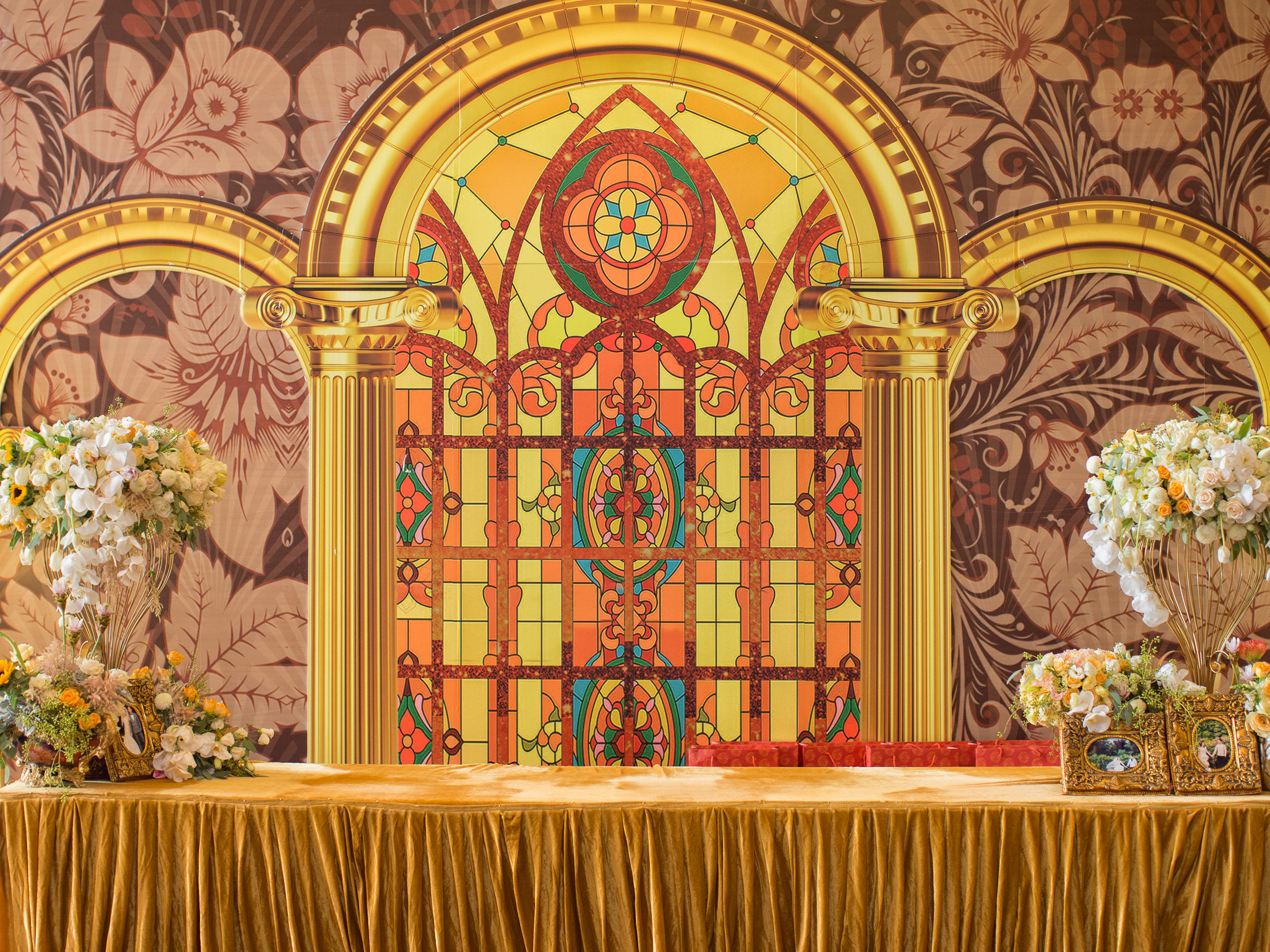 【曼薇蜜婚礼】奢华浪漫金色系主题婚礼定制