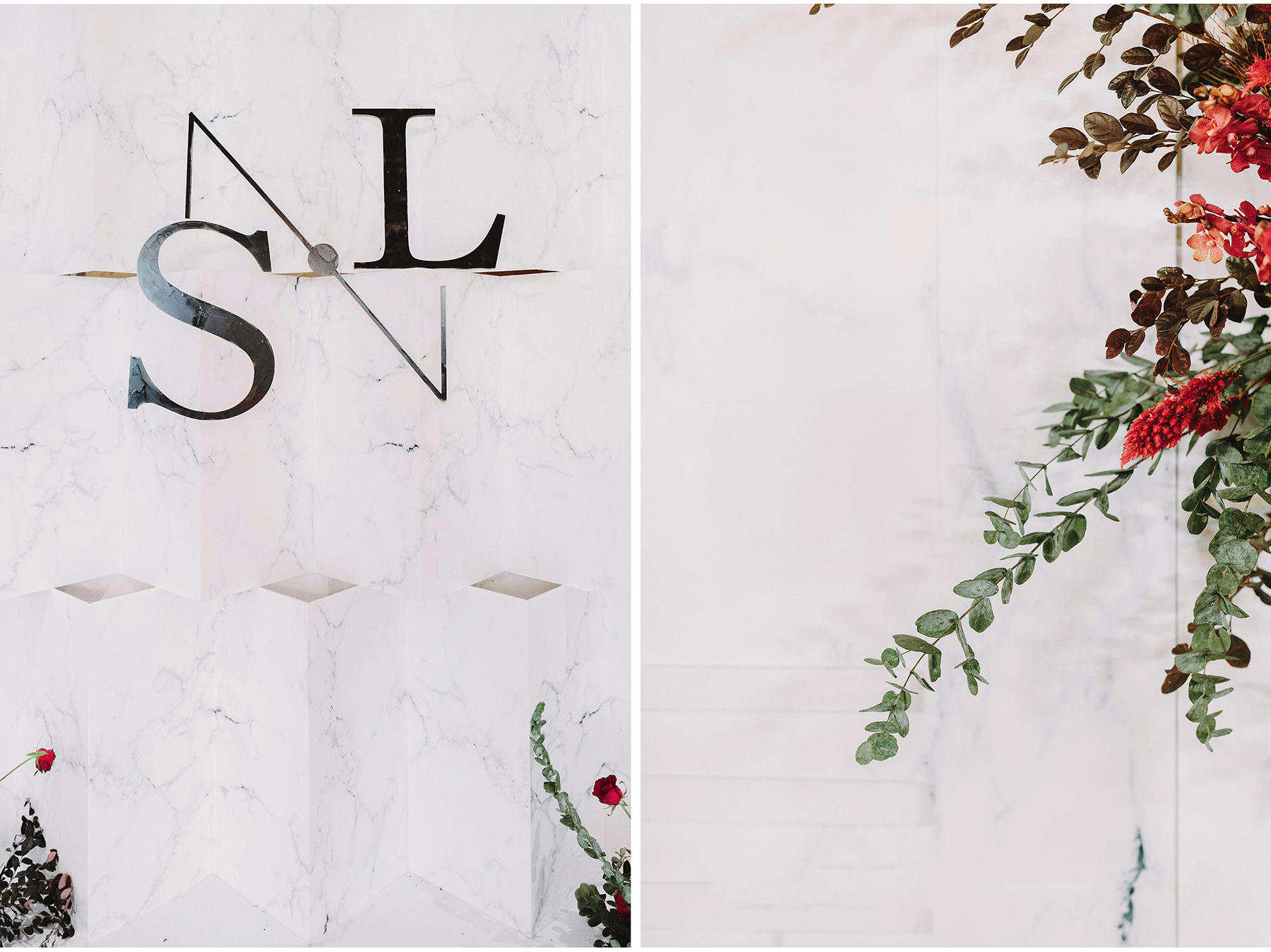 【大理石撞色系】白色搭红简约系