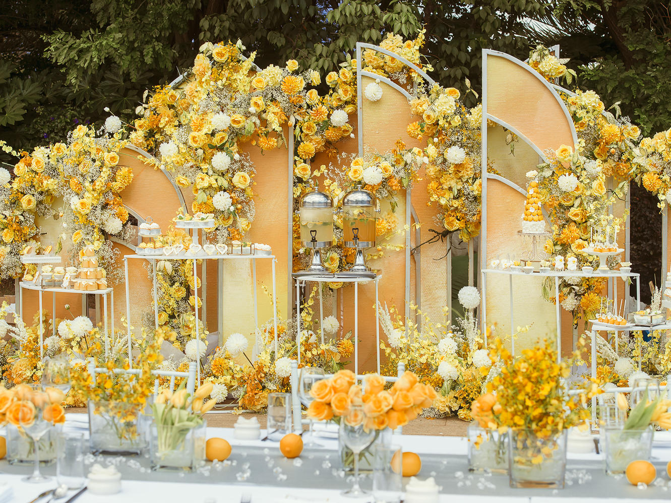 蜜堂 | 自然系橙黄色系户外婚礼（下单送化妆）