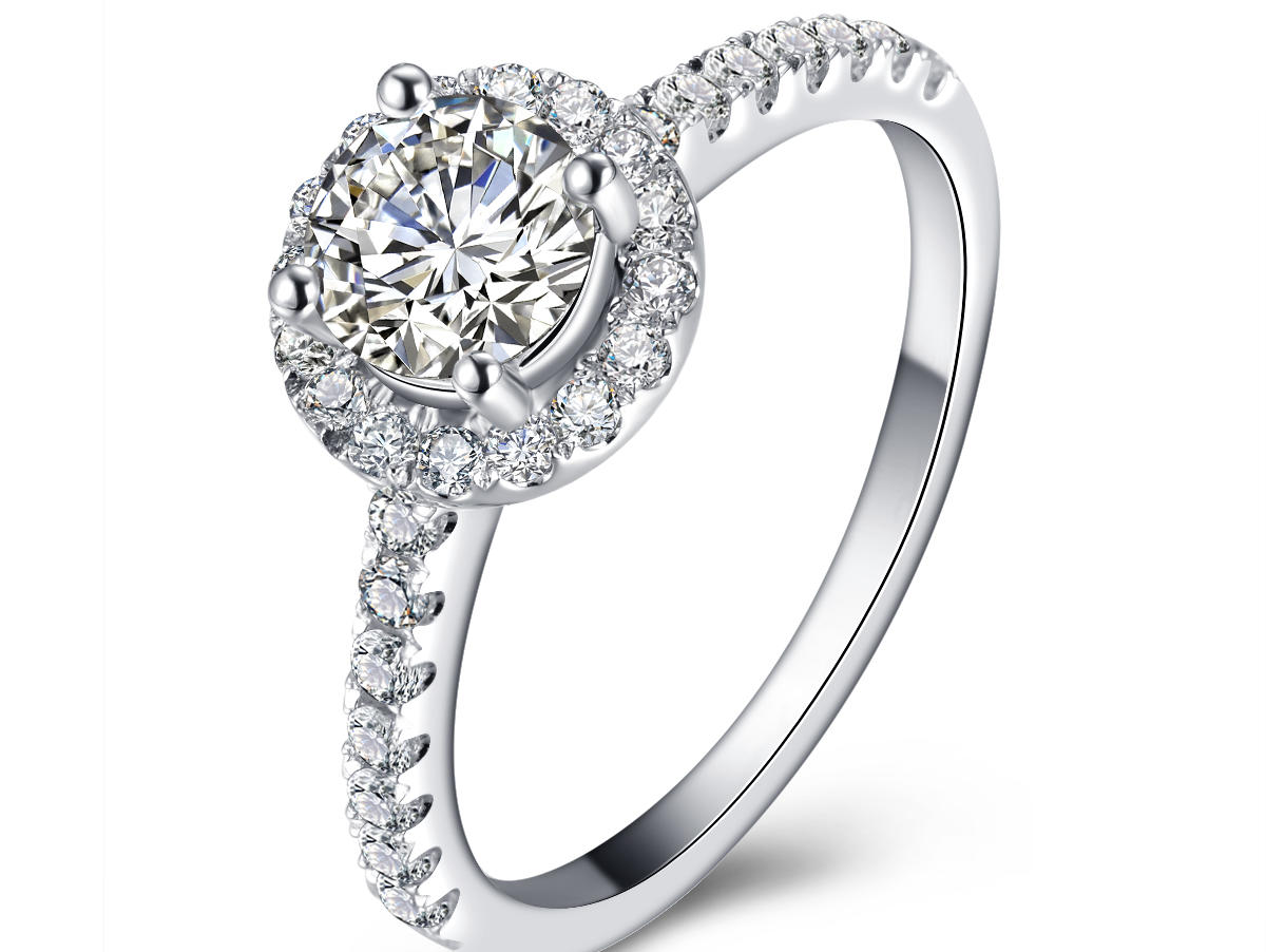 【钻戒】30分主钻 18K金钻戒 向日葵款