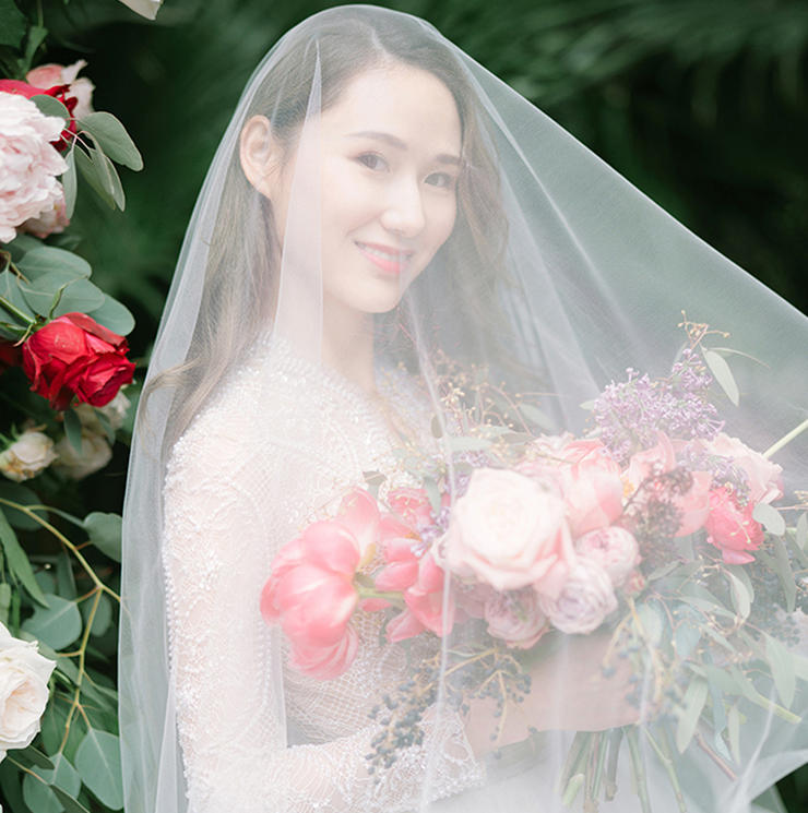 【人气爆款】梦幻甜美婚纱三件套+伴娘服
