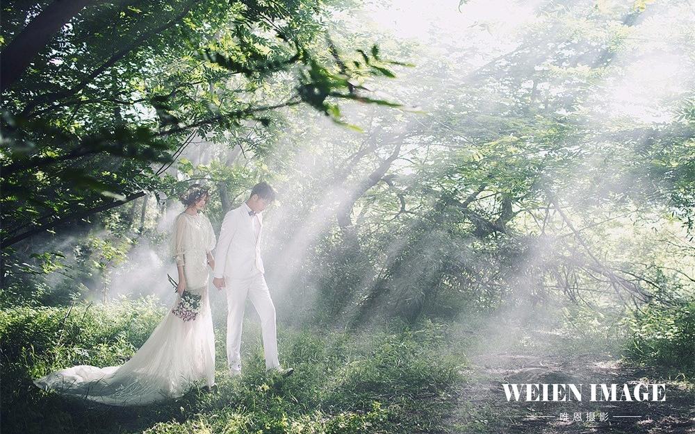 【唯恩摄影】一价全包森系工笔画致青春摄影婚纱照