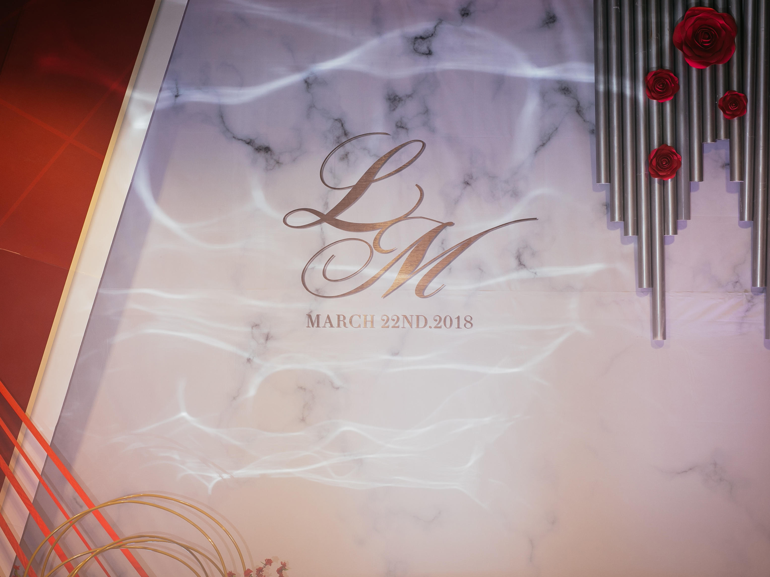 「龙凤天合婚礼」海中洲海天厅红色大理石风格主题婚