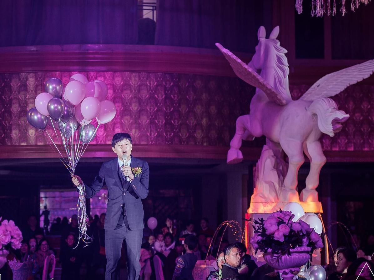 唯美婚礼 粉色城堡飞马系列主题婚礼