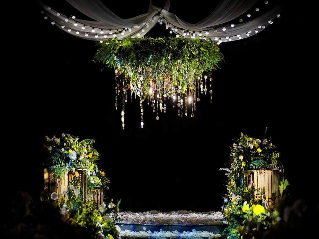 【拾光绿影】西式黄绿色森系大型主题婚礼