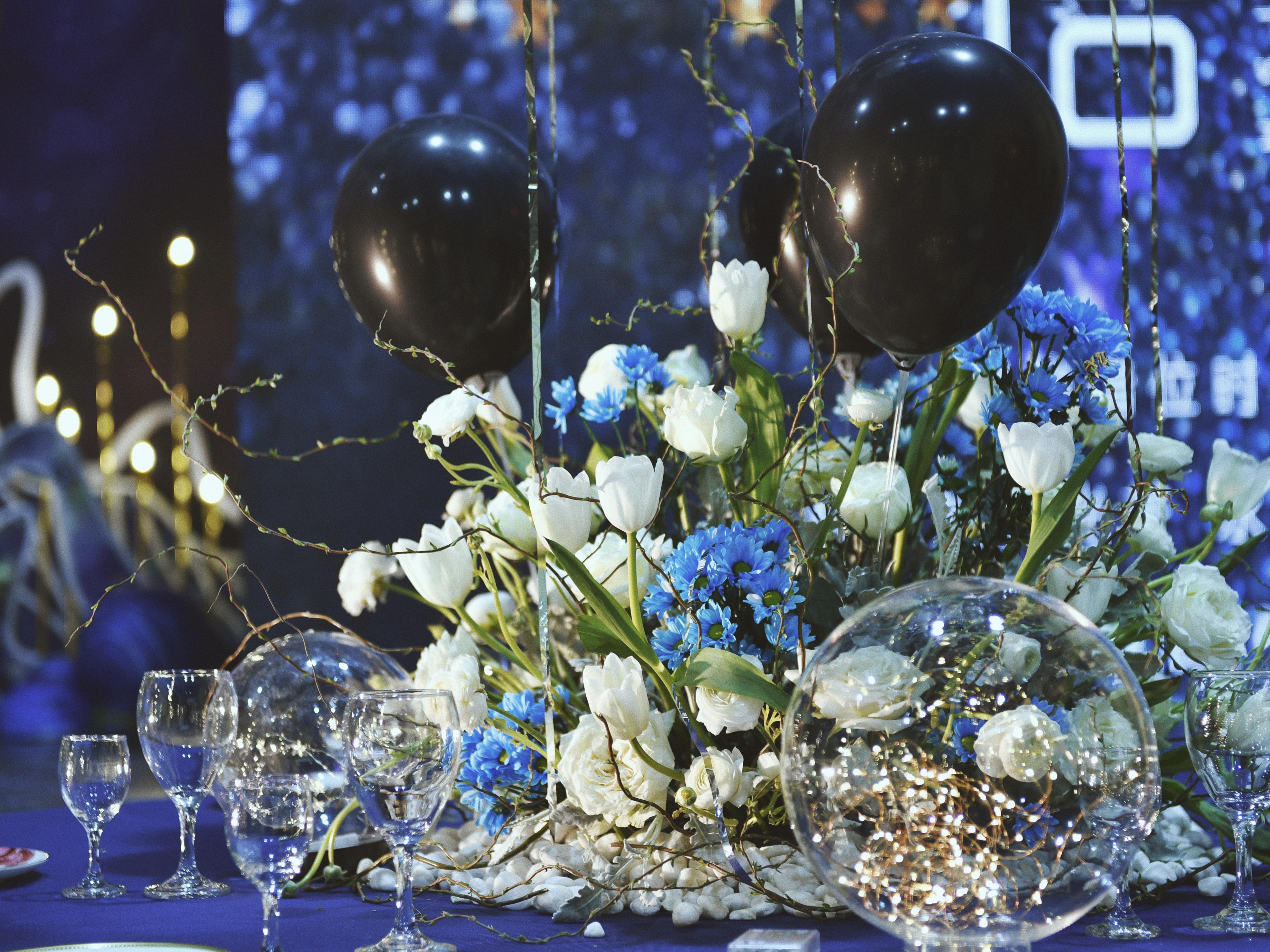 【东营宾馆】日月星辰 梦幻创意深色系星空布景