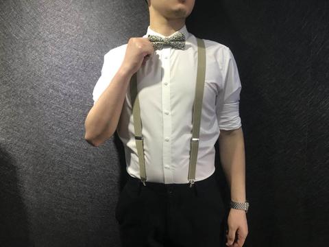 【原子男子礼服】新·伴郎套装 ④色背带