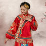 吉祥如意秀禾服 中式结婚礼服 中国嫁衣 真丝织锦