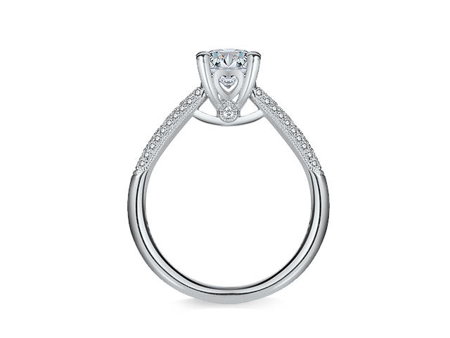 【爱当真·畅销婚钻戒托·N07】永恒之心