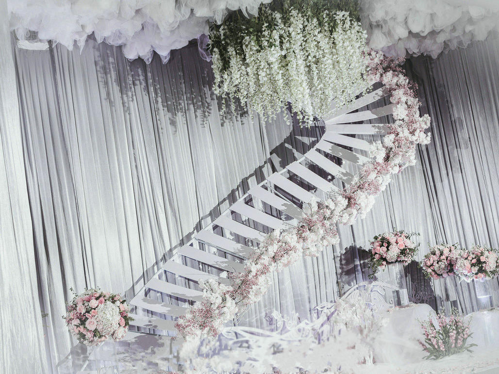 [锦玉喜堂]银白色冰雪主题式婚礼婚礼策划