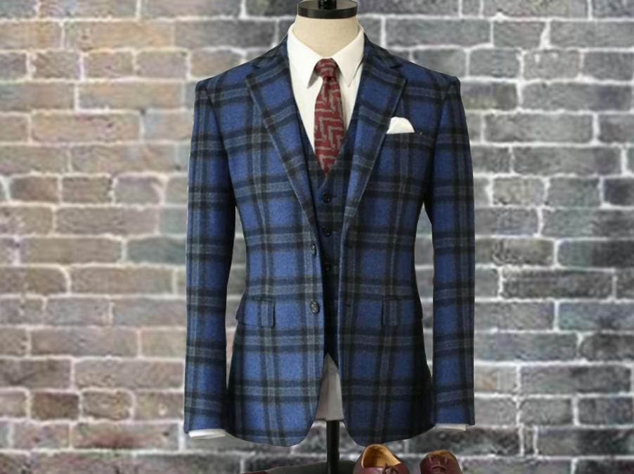 靓雪  意大利双排扣绅士西服套装