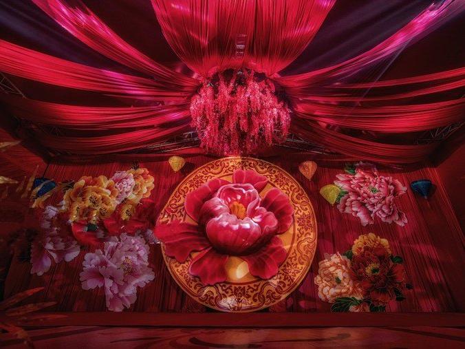 【十里红妆】17年大热 中式镜面T台超炫灯光布景