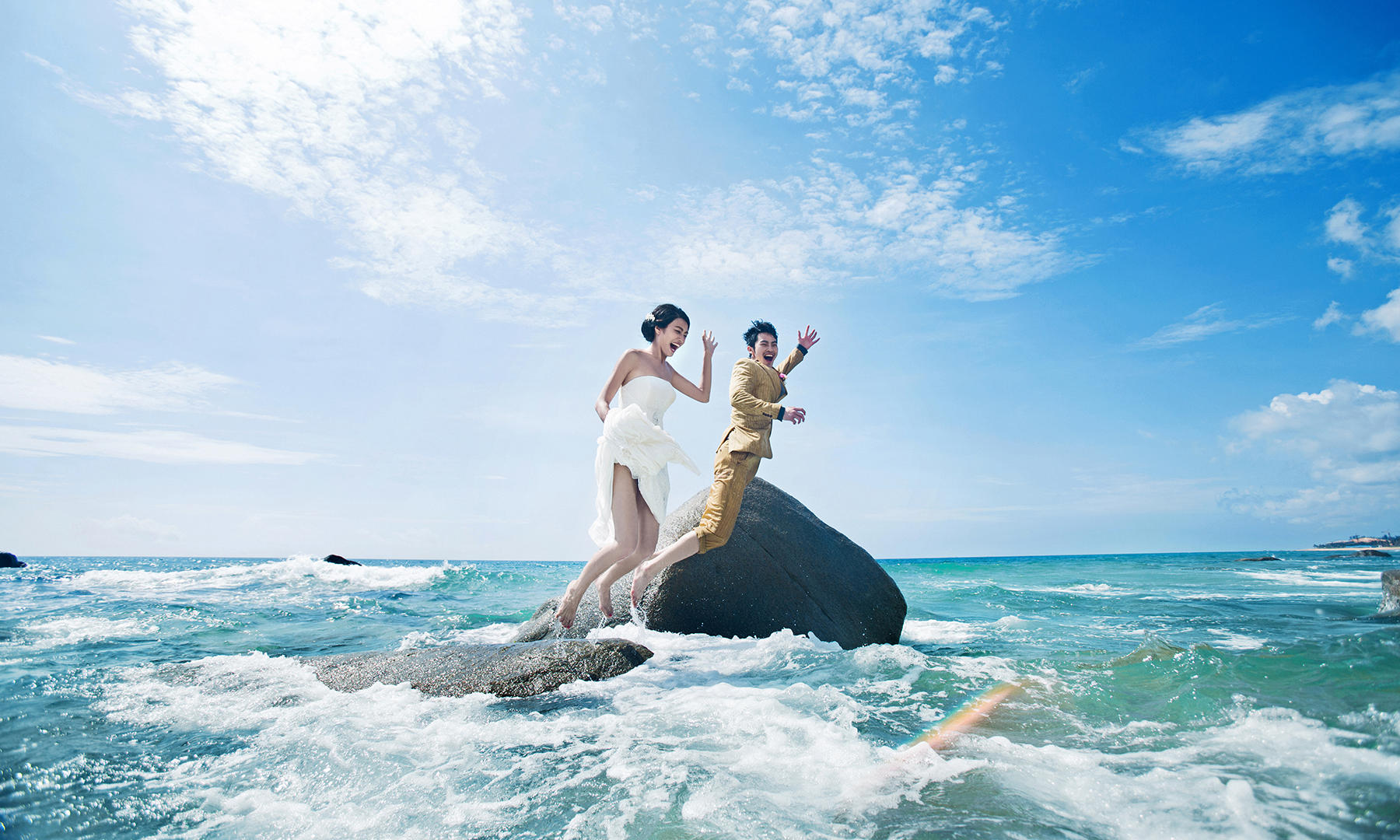蔚蓝海岸婚纱