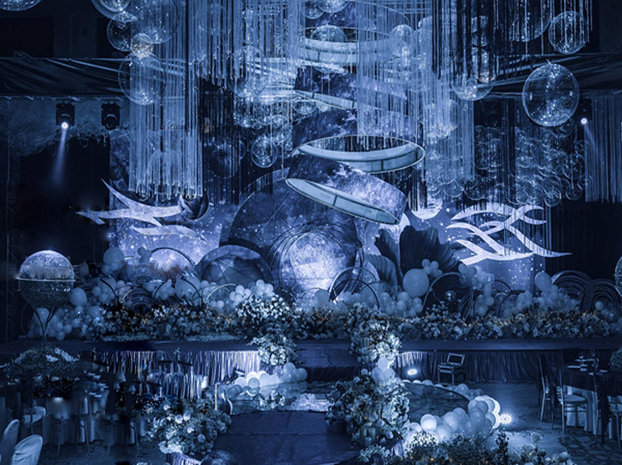 静谧蓝色婚礼 | 邂逅海洋极光