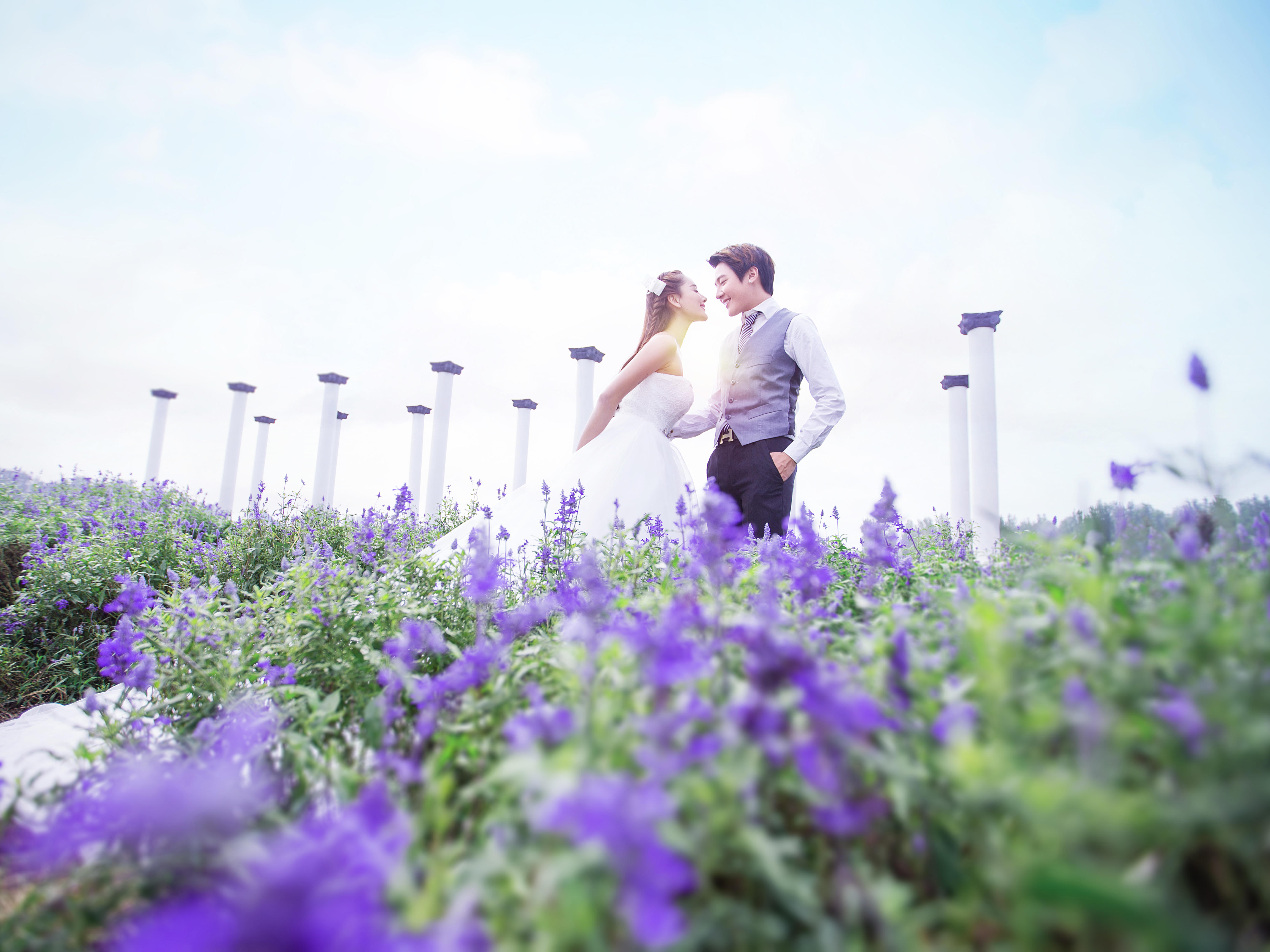 幸福久久 花海婚紗照