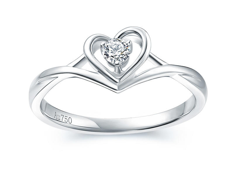 【缔福钻石】一心相恋钻戒 