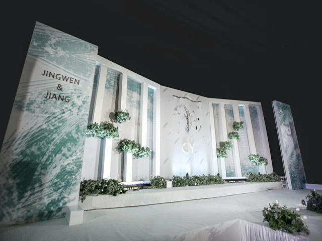 艺术白绿系 简约时尚大气   