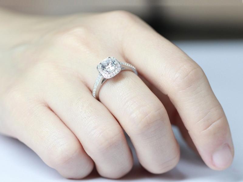 特际定制结婚钻石钻戒女婚戒50分定制款-耀世