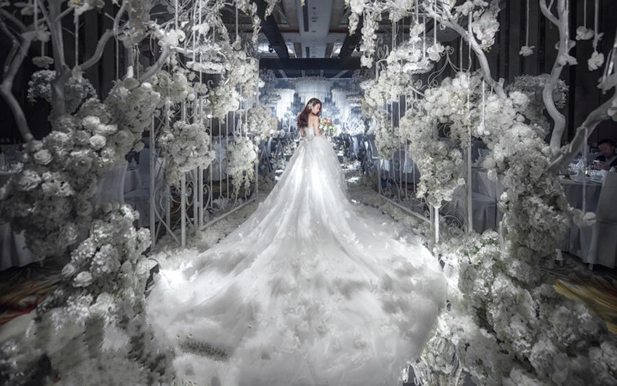 【山丹丹婚礼套餐】复古红金婚礼《一世倾城》