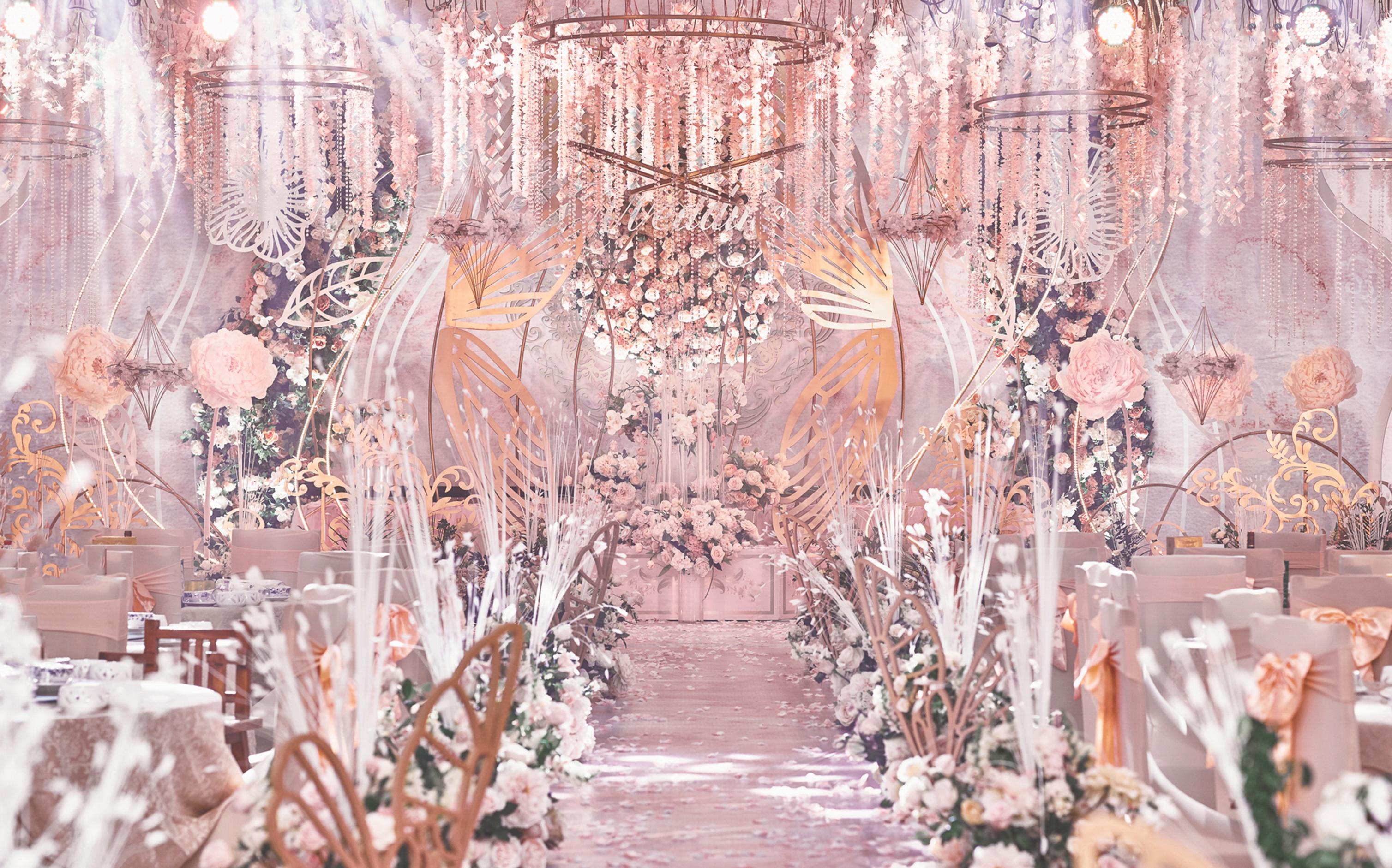 【粉金搭配】简欧  粉色花海