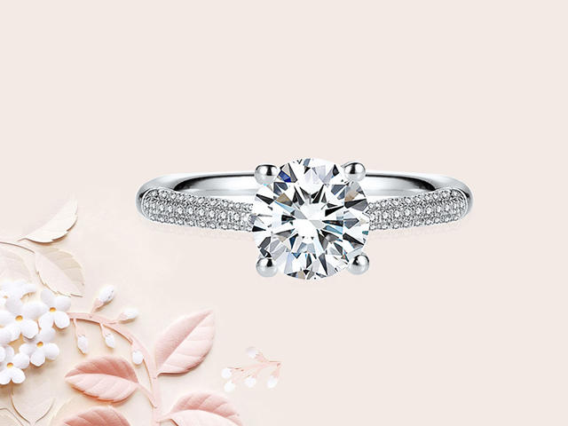 【爱当真·畅销婚钻戒托·N07】永恒之心