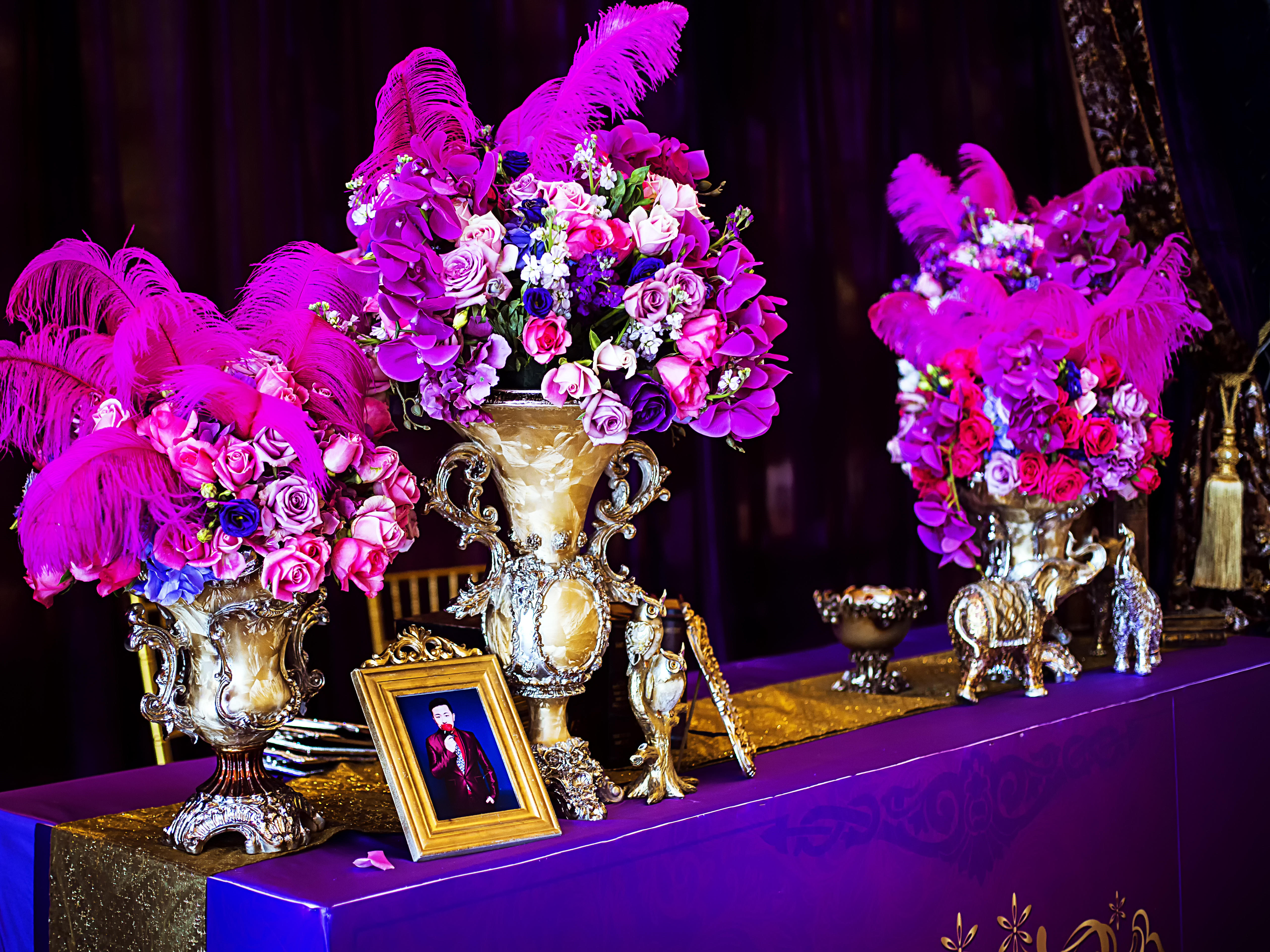 《梦幻》紫色的主题婚礼，奢华高贵又热情